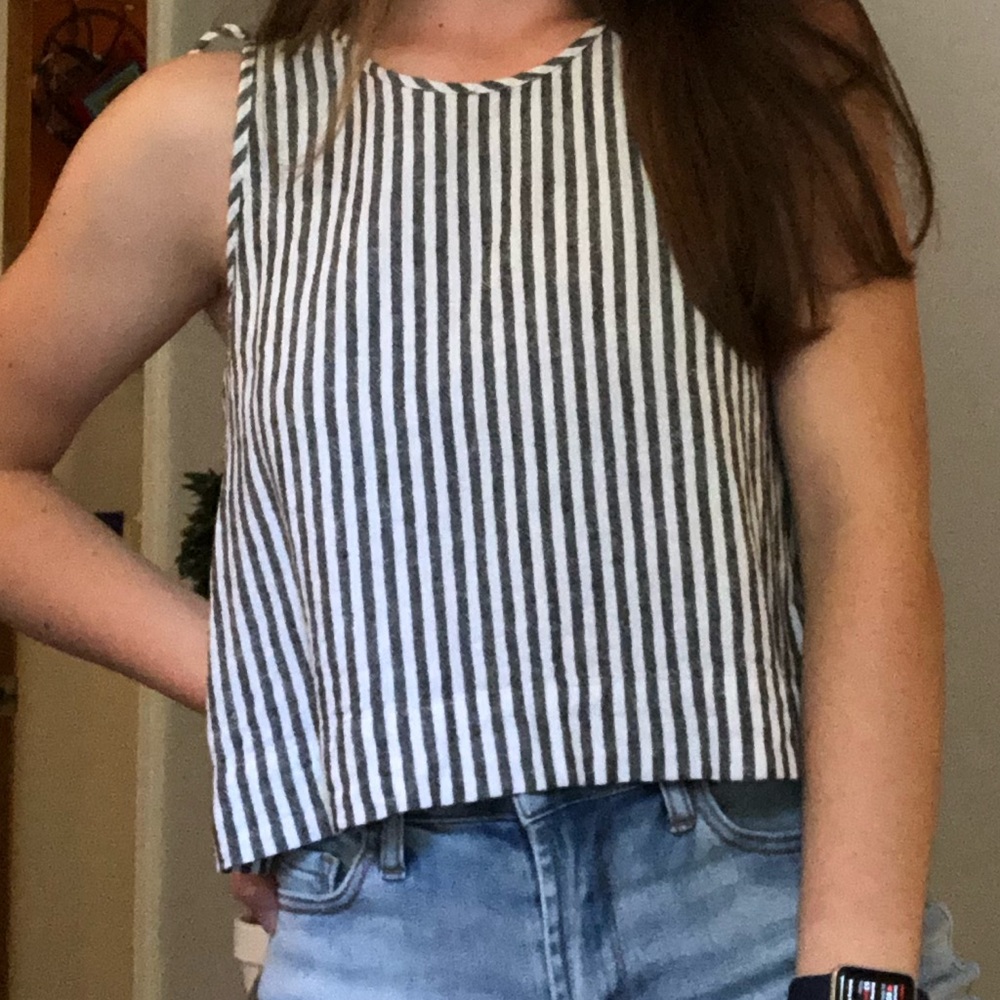 Cute Madewell Striped Flowy Top
